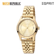 Esprit Nava Ii Gold Stainless Steel  Quartz Watch For Women EES1L223M3115