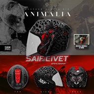 GRACSHAW GLAZZO 919 ANIMALIA HELMET ORIGINAL ( SAIF CIVET ) - Helmet Glazzo Gracshaw Animalia Protot
