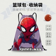 Q Version Marvel Spiderman Basketball Bag Primary School Basketball Shoe Bag Large Capacity Basketba
