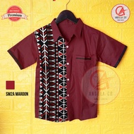 Kemeja Anak Batik Ulos Batak | Batik Pria Premium Motif Mandailing SM2A