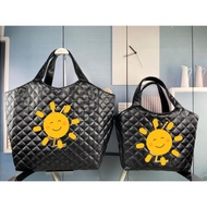 YS Lady's Tote Bag ICARE Large And Small Pure Black Shopping Bag