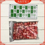 [Asite] Bingo Board Game Bingo Set Interactive Game Portable Sturdy 48 Bingo Number