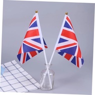 2pcs Small English Flags / Union Jack Hand Waving Flags