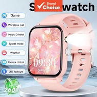 Game Smart Watch 1.83'' Bluetooth Call Sports Mode Music/Camera Control LED Flashlight Long Battery 