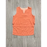 Linen style shirt (Size M bust 94cm, front flap length 44cm, back flap length 60cm) has a very small