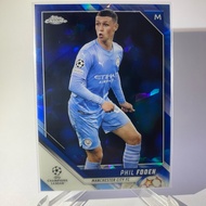 Football Card PHIL FODEN MANCHESTER CITY TOPPS CHROME 2022