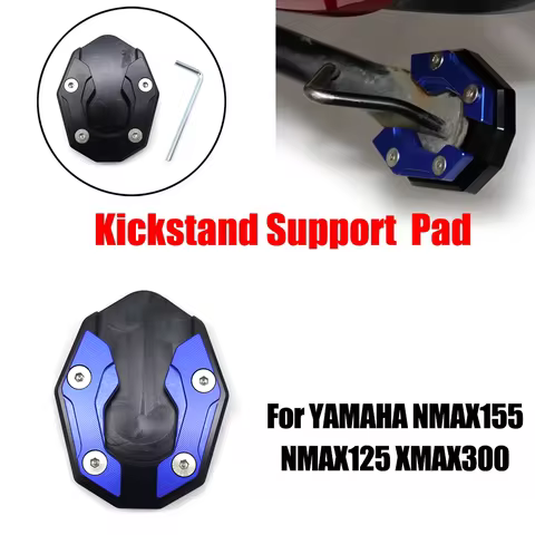 For YAMAHA NMAX155 NMAX125 XMAX300 NMAX 125 155 XMAX 300 Motorcycle Pad Foot Side Stand Extension Ki
