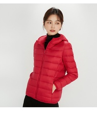 UNIQLO เสื้อฮู้ดนำเข้าห้องลองเสื้อญี่ปุ่นระดับแสงใหม่คอตั้งเสื้อขนเป็ดผู้หญิงเสื้อแจ็คเก็ตน้ำหนักเบา