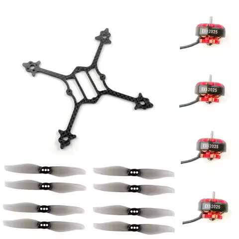 HappyModel Crux3 3inch Toothpick Frame Kit with 4PCS EX1202.5 KV6400 / 8000KV / 11500KV Motor 4Pairs