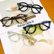 Cahaya optic.id - (B1G1) Akio Frame - Premium Oval Glasses Lent Photochromic Anti-radiation Bluecrom
