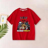 (24 Hours Delivery)Skibidi Toilet Titan Speakerman TV Man Children's Short-Sleeved T-Shirt Boys Styl