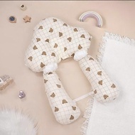 High-quality U-shaped pillow made of muslin fabric mixed with beans, anti-flattening shaping pillow 