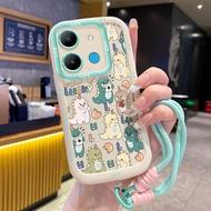 Case For Infinix Smart 7 Tecno POP 7 4G 7 Pro 4G Round And Fat Phone And Strap