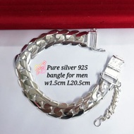 Silver 925 Bangle for Men + w1.5cm