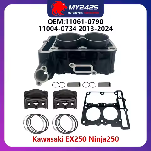STD 62mm 249cc Big Bore 67mm 291cc Motorcycle Cylinder piston gasket Kit For 13-24 Kawasaki EX250 Ni