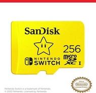 SanDisk - 256GB Nintendo Switch 專用記憶卡 microSDXC (SDSQXAO-256G-GN3ZN) -【原裝正貨】