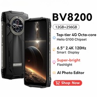 【Official shop】 Blackview BV8200 Rugged Phone 6.5" 2.4K 120Hz Display Helio G100 NFC 12GB 256GB Andr