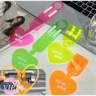 Baggage Tag Colorful Fluorescent Airplane Suitcase Tag PVC Travel Anti-lost Luggage Tag