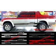 Strada L200 car sticker cutting sticker mitsubishi Strada L200 car sticker Strada L200 sticker