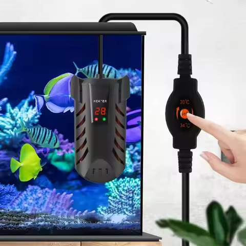 Digital Display Aquarium Turtle Feeding Water Heater Fish Tank Thermostat Constant Temperature Subme
