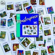 BujoWorld 50PC Stickers Pack PAINTING MASTERPIECE  Famous artist Mini Paintings Stickers Set Scrapbooking BUJO Planner