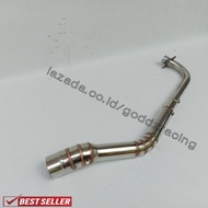 Leher knalpot racing d50mm pnp supra 125 kharisma 125 revo 125 steainles murah