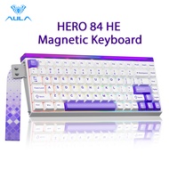 AULA HERO 84HE Magnetic Mechanical Keyboard RT0.01 8Khz Wired with RGB Light Box Low Latency Keyboar