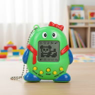 Original Digital Pet Game, Mini Keychain Virtual Toy for Kids. Nostalgic 90s Pocket Gift, Fidget Toy