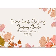 CUSTOM WISH CARD FOR GIFT