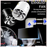 WTTLE Mute Exhaust Fan, Super Suction Air Ventilation Exhaust Fan, Multifunctional Black White Pipe Toilet 4'' 6'' Ceiling Booster Household Kitchen