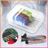 10pcs/set SDK08 Test Clips with Jumper Wires SMD Gripper 40V Ultra Small Clip 2A Micro IC Clamp Elec