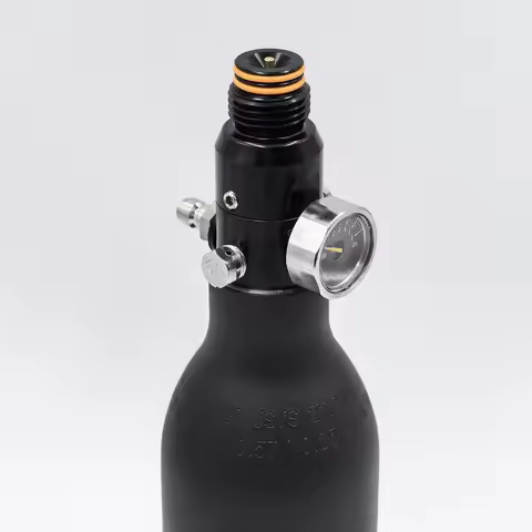 HPA 4500psi Cylinder Air Tank Regulator Valve Output 800psi to 3000psi Threads M18*1.5 or 5/8-18UNF 