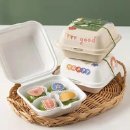 10pcs korean bento box 6inch burger box bento cake dessert cake box