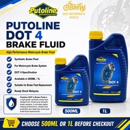 PUTOLINE DOT 4 Brake Fluid 500ML / 1L｜Motorcycle Brake System｜Synthetic Brake Fluid