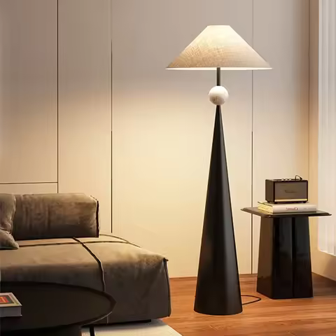 Wabi-sabi Minimalist Floor Lamp Cloth Cover Art Decorative Japan Designer Stand Lights Living Sofa B