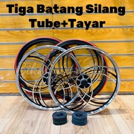 Sport Rim Tiga Batang Silang Set/20inch Bicycle Alloy Rim Wheel Set /Sport Rim BMX/Rim Basikal 20inc