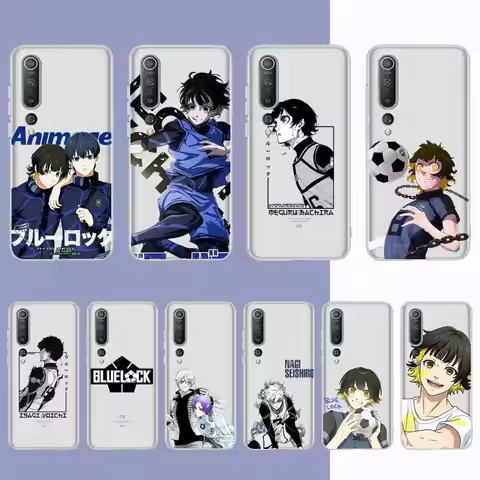 Blue Lock Anime Phone Case for Redmi 10 5plus 7A Note 5 8 9 A K20 K40 8T 10 pro Clear Case