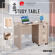 [LOCAL SELLER] Sapphire Study Table / Study Desk with Mobile Pedestal Cabinet (Free Installation &amp; Delivery) (Black)