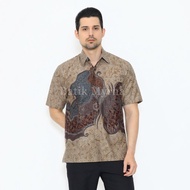 KEMEJA BATIK MYRNA - Short Sleeve Batik Shirt, Men's Top, Ayers Rock Motif
