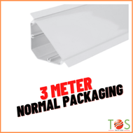 LUMY【3M】 LED Light Strip Aluminium Profile Ceiling Corner Type with Milky Diffuser Lampu LED - L4545