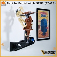 Display Stand for Lego Star Wars Battle Droid with STAP (75428)