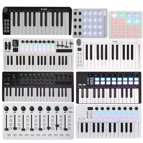 M-VAVE Keyboard MIDI Controller MIDI Keyboard Piano SMC-MIXER/SMK-25 II /SMK-25 /SMK-25 MINI /SMK-37