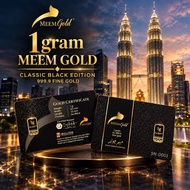 MEEM GOLD 1GRAM BLACK EDITION (ready stok) 24k 999 fine gold