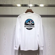 PATAGONIA/ Patagonia Snow Mountain 1973 Ins Popular Style Long-sleeved T Shirt