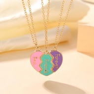 [milliongridnew] Best Friend Necklaces For 3 Matching Heart Pendant Magnetic Bff Friendship Necklace