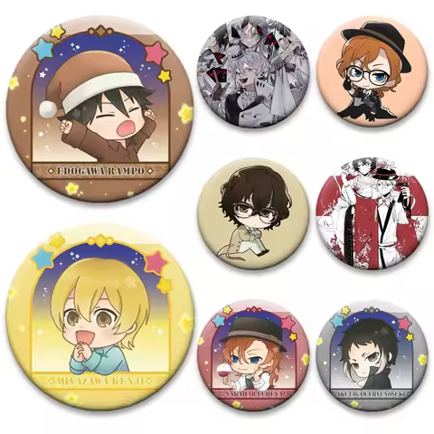 Armed Detective Agency Badge Anime Bungo Stray Dogs Pins Agency Atsushi Nakajima Dazai Osamu Brooche