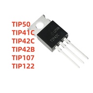 10PCS TIP50 TIP42C TIP41C TIP42B TIP107 TIP122 TO-220 NPN/PNP power transistor Brand New mos in stoc