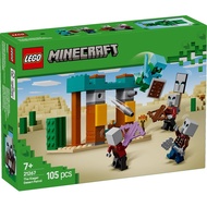 LEGO 21267 Minecraft The Illager Desert Patrol Building Toy Set (105 Pieces)