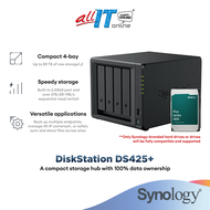 Synology DS425+ 4 Bay DiskStation Nas Storage | DS423+ NAS DiskStation 4-Bays NAS Storage