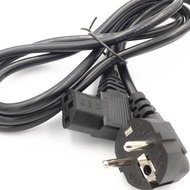 1.5M/5FT C13 IEC Kettle 90 right angle Degree to European 2 pin Round AC EU Plug Power Cable Lead Co